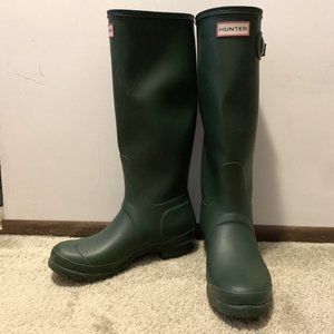 Hunter Original Tall Rain Boots, Green
